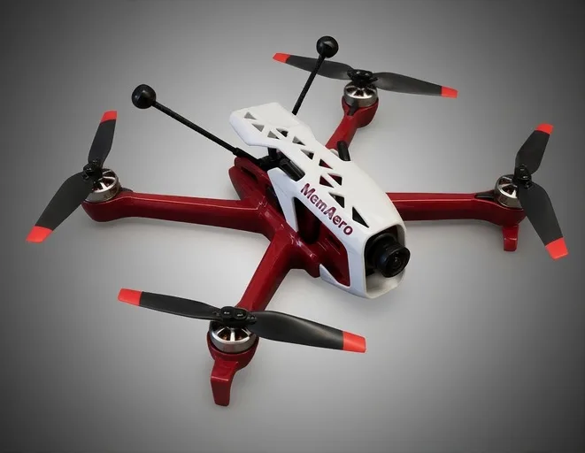MemAero Aero 3 7-inch FPV drone, top view (design render)